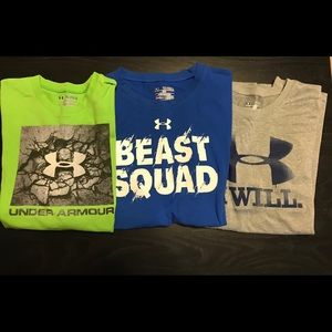 Boys youth xl under armor t-shirts